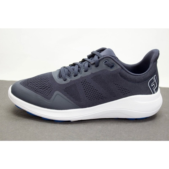 FootJoy FJ Flex Mens Size US 9 Wide Spikeless Performance Golf Shoes Navy 56140 - Picture 4 of 13